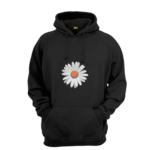 flower printed hoodie