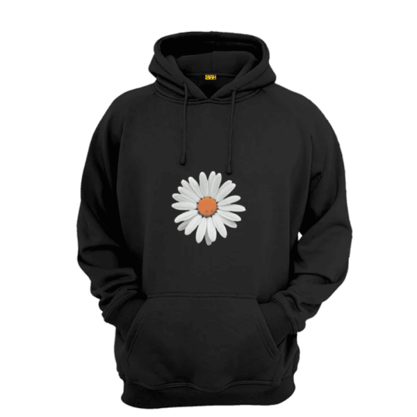 flower printed hoodie