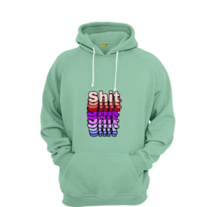 shitt printed hoodie