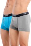 TRYB Pro Mens Sport Performance Stretch Underwear Quick Dry Moisture Wicking Athletic Active Kooltex Short Boxer Trunk - Pack of 2