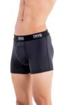 TRYB Mens Sport Performance Stretch Underwear Quick Dry Moisture Wicking Athletic Active Kooltex Square Cut Boxer Trunk - Pack of 2