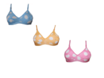 Polkadot Bra Set of 3 Multicolor