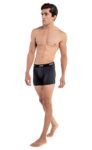 TRYB Mens Sport Performance Stretch Quick Dry Moisture Wicking Athletic Active Square Cut Compression Boxer Trunk (Pack of 2)