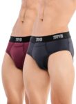 TRYB Mens Sport Performance Stretch Quick Dry Moisture Wicking Athletic Boxer Active Brief (Pack of 2]