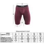 TRYB Mens Compression Shorts Long Leg Performance Underwear Spandex Running Workout Athletic Quick Dry Tights Boxer Brief Trunk