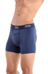 TRYB Mens Sport Performance Stretch Quick Dry Moisture Wicking Athletic Active Square Cut Compression Boxer Trunk (Pack of 2)