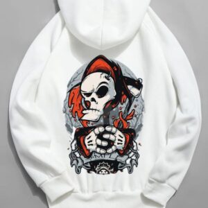 Cute Ghost Printed Hoodie