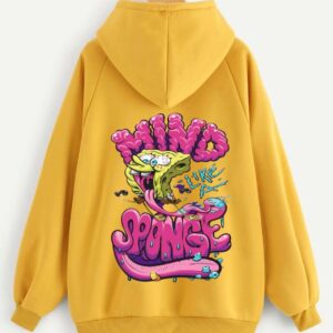 Sponge Bob Printed Hoodie