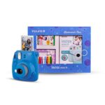 Fujifilm Instax Mini 9 Instant Camera (Cobalt Blue) Moments Box with 20 Shots