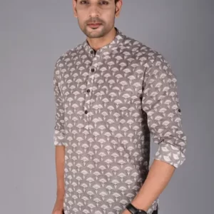 Jaipuri Printed Cotton Short kurta