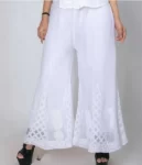 White Kalidaar Chikankari Sharara