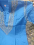 Blue Chikan Gents soft cotton Kurta