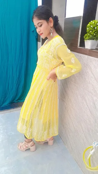 Chikan Yogdaar Anarkali