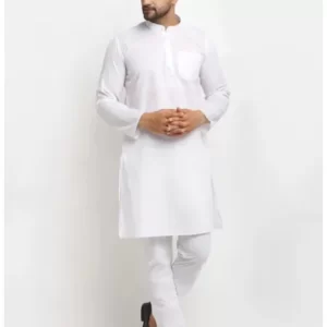 White Gents Kurta Pyjama