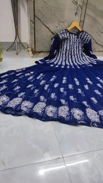 56 Kali Chikan Anarkali