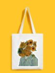 Reusable Tote Bags|100% Organic Cotton Bag | Multi-Purpose Bag| Flower head printed | Stylish Bag