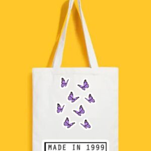 Reusable Tote Bags|100% Organic Cotton Bag | Multi-Purpose Bag| Made in 1999 printed | Stylish Bag