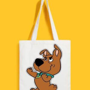 Reusable Tote Bags|100% Organic Cotton Bag | Multi-Purpose Bag| Scooby printed | Stylish Bag