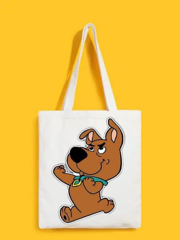 Reusable Tote Bags|100% Organic Cotton Bag | Multi-Purpose Bag| Scooby printed | Stylish Bag