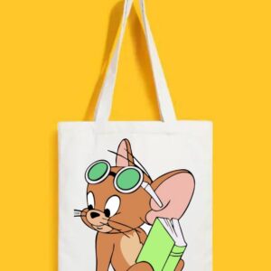 Reusable Tote Bags|100% Organic Cotton Bag | Multi-Purpose Bag| Jerry printed | Stylish Bag