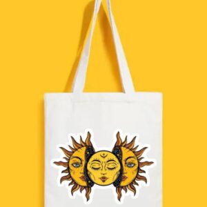 Reusable Tote Bags|100% Organic Cotton Bag | Multi-Purpose Bag| Sun printed | Stylish Bag