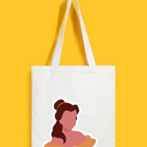 Reusable Tote Bags|100% Organic Cotton Bag | Multi-Purpose Bag| Princess printed | Stylish Bag