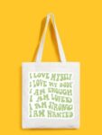 Reusable Tote Bags|100% Organic Cotton Bag | Multi-Purpose Bag| Quote printed | Stylish Bag