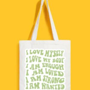 Reusable Tote Bags|100% Organic Cotton Bag | Multi-Purpose Bag| Quote printed | Stylish Bag