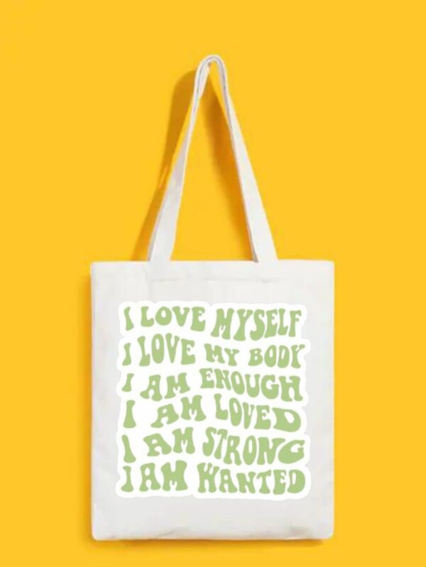 Reusable Tote Bags|100% Organic Cotton Bag | Multi-Purpose Bag| Quote printed | Stylish Bag