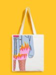 Reusable Tote Bags|100% Organic Cotton Bag | Multi-Purpose Bag| Sassy Girl printed | Stylish Bag