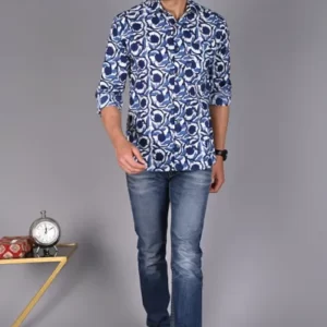 Indigo Printed Shirt