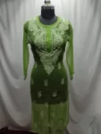 Green Georgette Chikankari Kurta