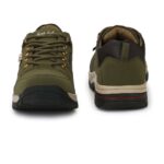 Generic Men Dark Green,Black Color Leatherette Material Casual Boots