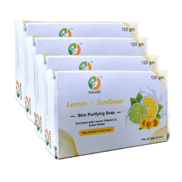 LEMON SUNFLOWER SOAP PACK OF 4