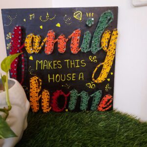 Name board string art