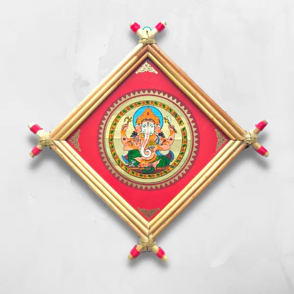 Handmade Laxmi Ganesha Picture Frame