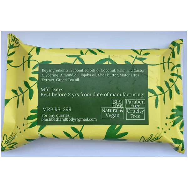 Love and Lather Shea Butter Bathing Bar- DETOX with Matcha 100g