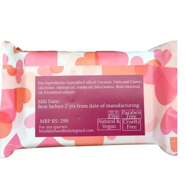 Love and Lather Shea Butter Bathing Bar- ROMANCE with rose essential oil 100g