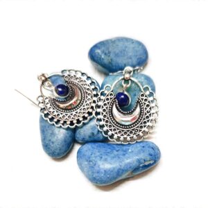 Silver Lapis Lazuli Earring