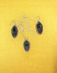 Green Onyx Silver Jewelry Set