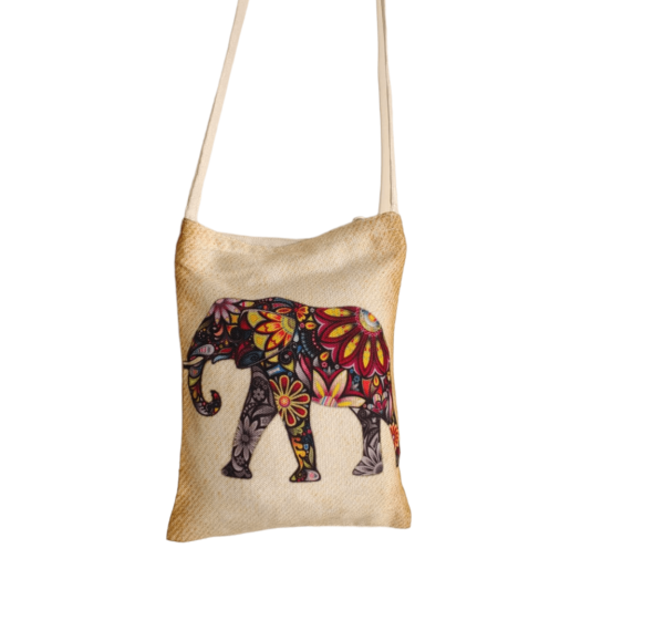 Elephant Print Mini Tote Bag