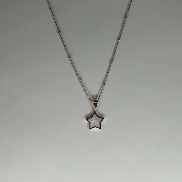 Delicate MOP Star Pendant Chain