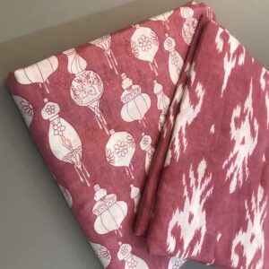 Cotton Fabrics Combo-Brick Red-23