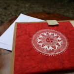 Traditional Aipan Inspired Hand Painted File Folder for Office/ Personal Use