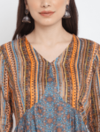 Multicolor Printed Jacquard Kurta