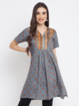 Cocktail Printed Floral Motif Kurti