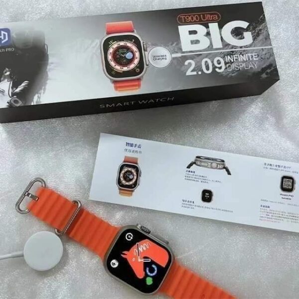 T900, Big Display Smart Watch Black