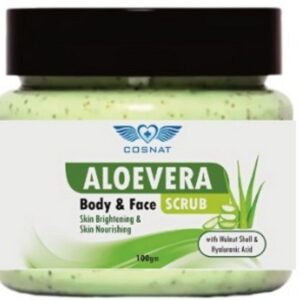 alovera body & face scrub scrub, revitalizing gentle exfoliating