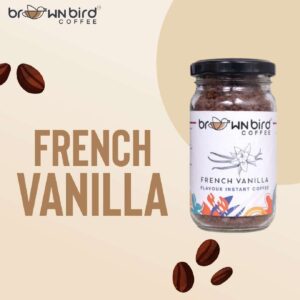 Brownbird Instant Flavoured Coffee - FRENCH VANILLA 60GM