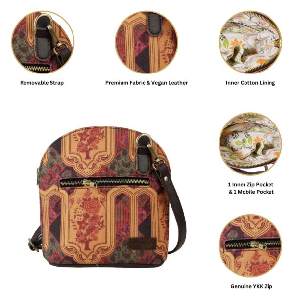 Ethnic Design Canvas Crossbody